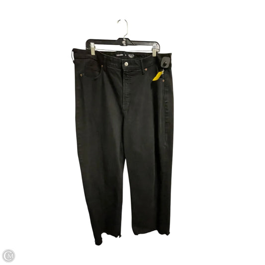 Jeans Wide Leg By Old Navy In Black Denim, Size: 18