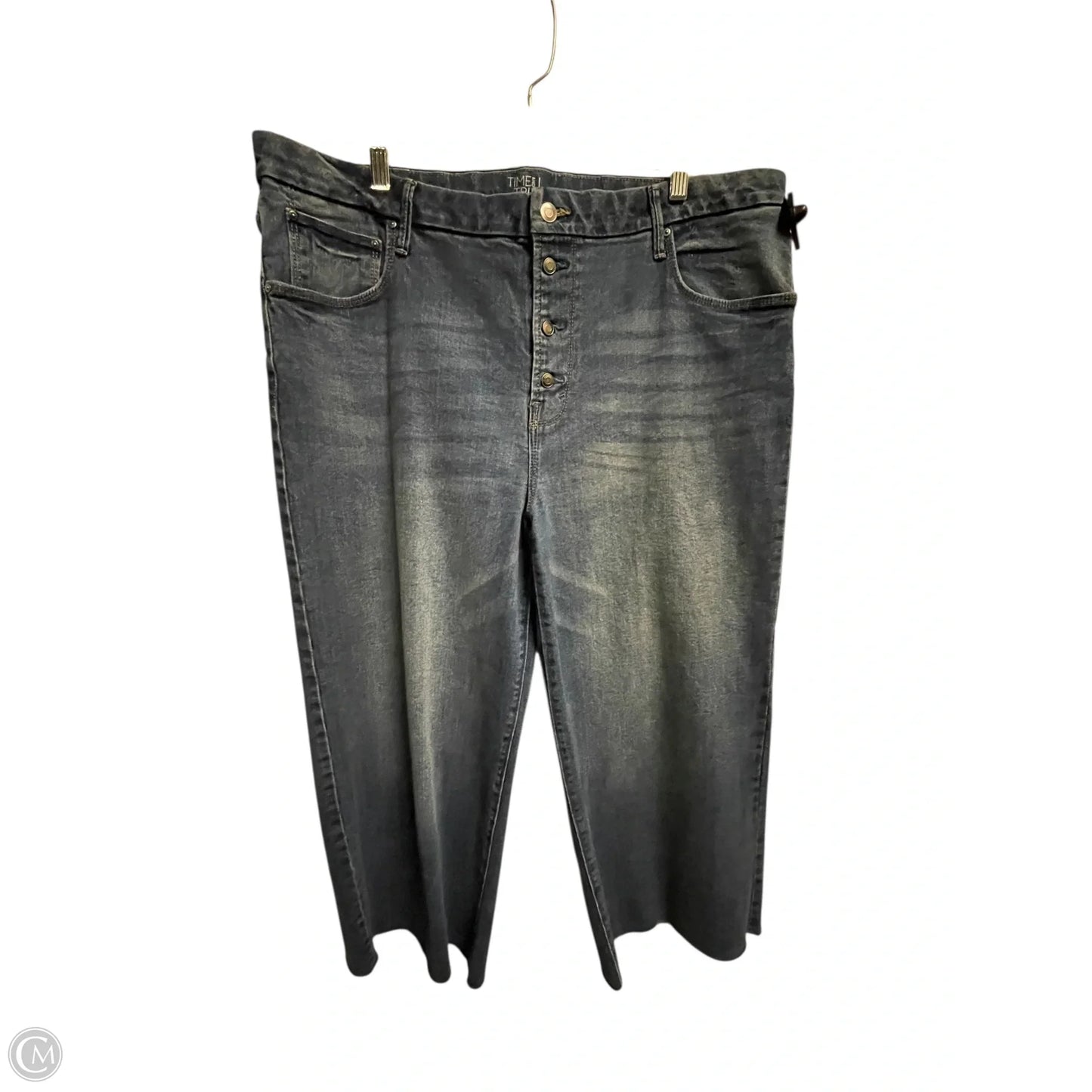 Jeans Straight By Time And Tru In Blue Denim, Size: 20