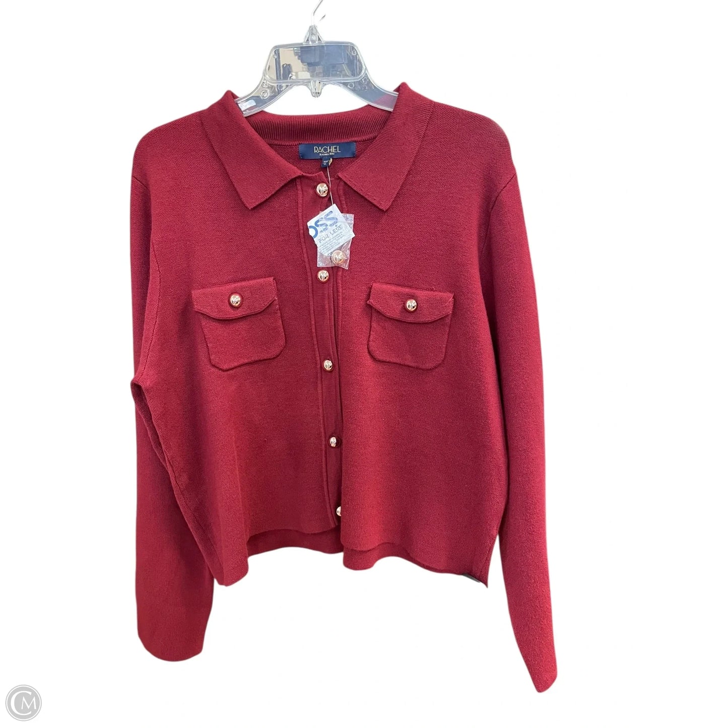 Cardigan By Rachel Roy In Red, Size: Xl