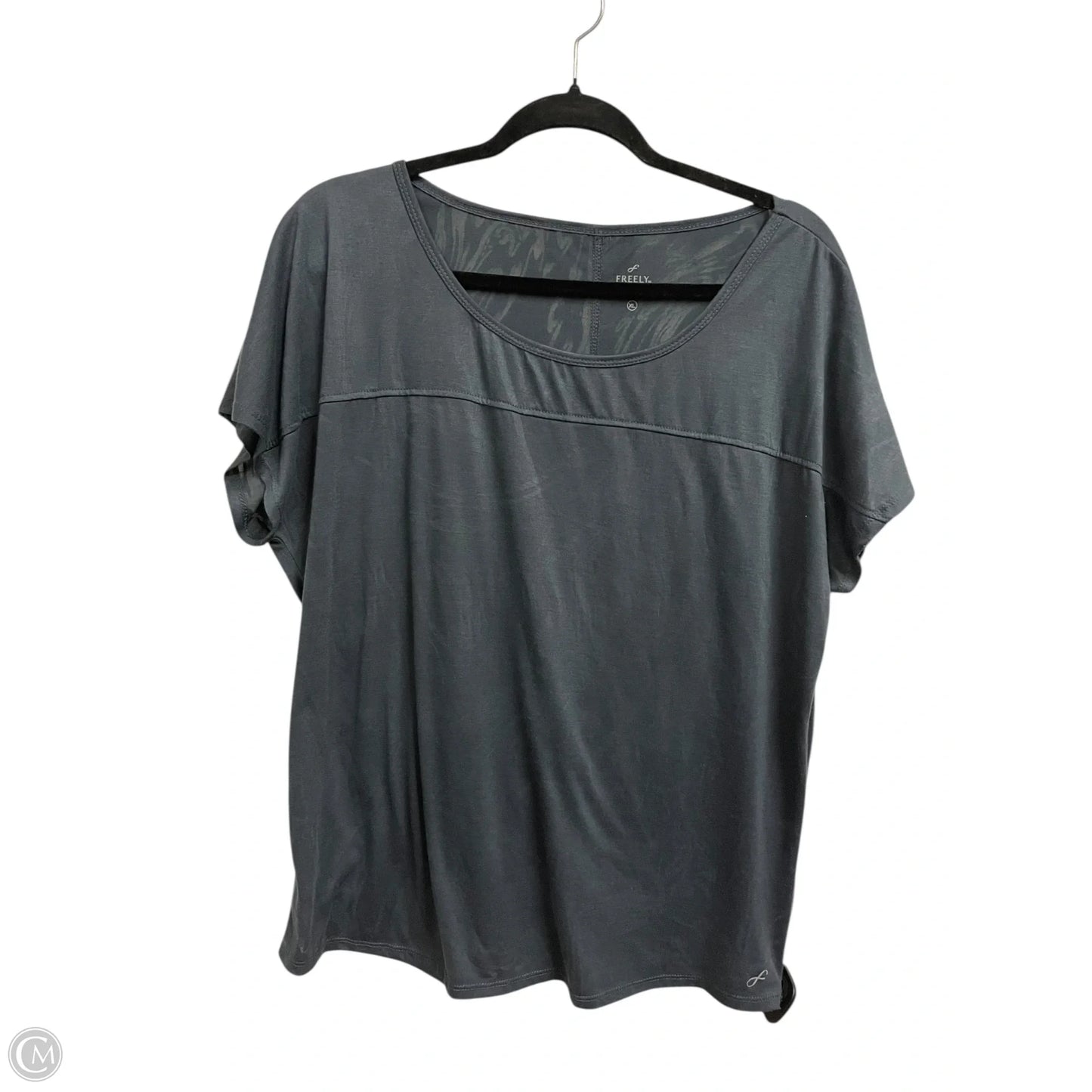 Top Short Sleeve By Clothes Mentor In Grey, Size: Xl