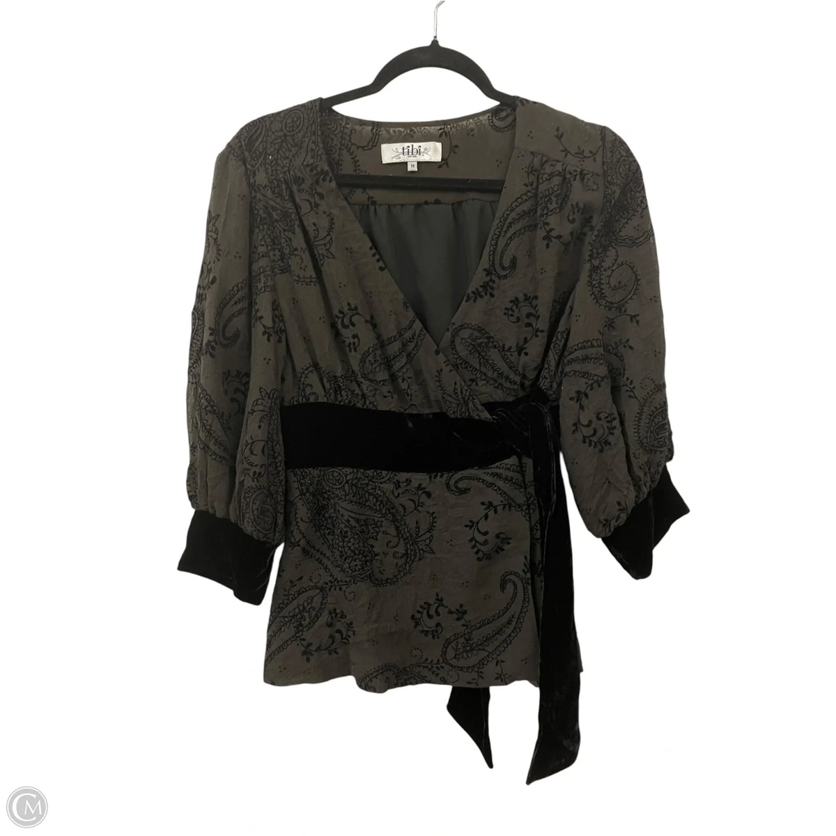 Top Long Sleeve By Tibi In Black, Size: M