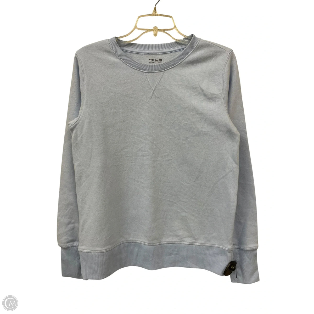 Sweatshirt Crewneck By Tek Gear In Blue, Size: S