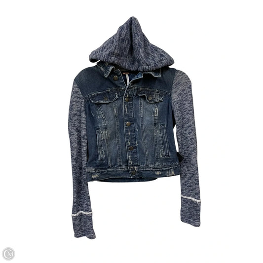 Jacket Denim By Free People In Blue, Size: Xs