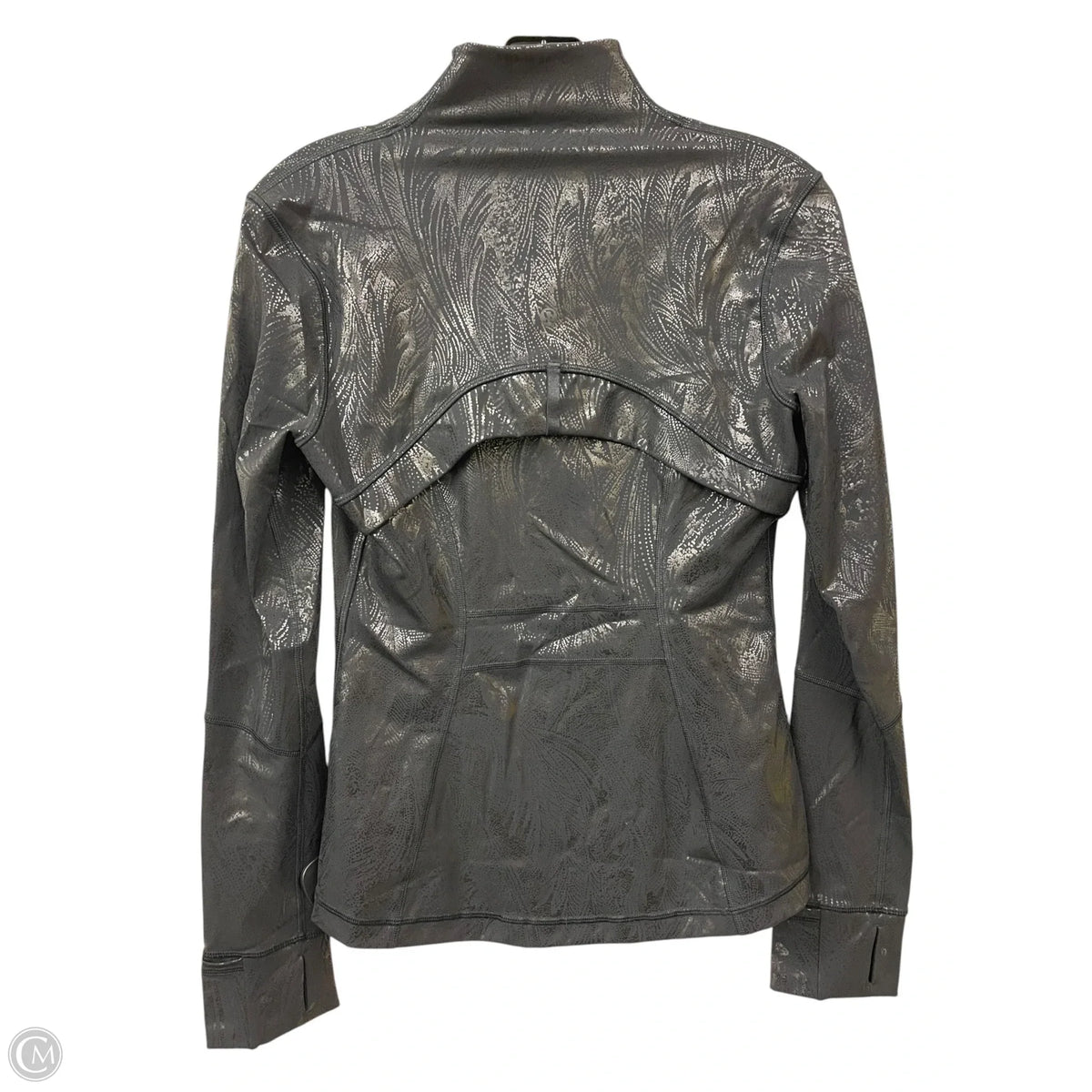 Athletic Jacket By Lululemon In Black, Size: 6
