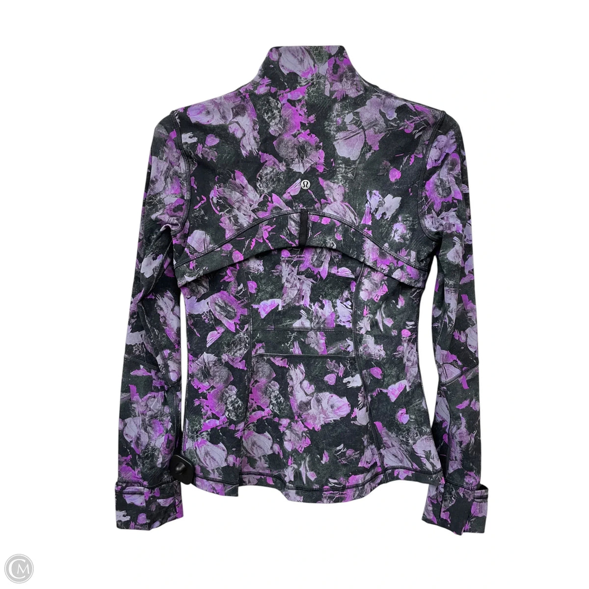 Athletic Jacket By Lululemon In Floral Print, Size: 6