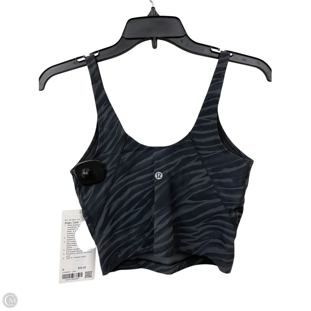 Athletic Bra By Lululemon In Black, Size: 6