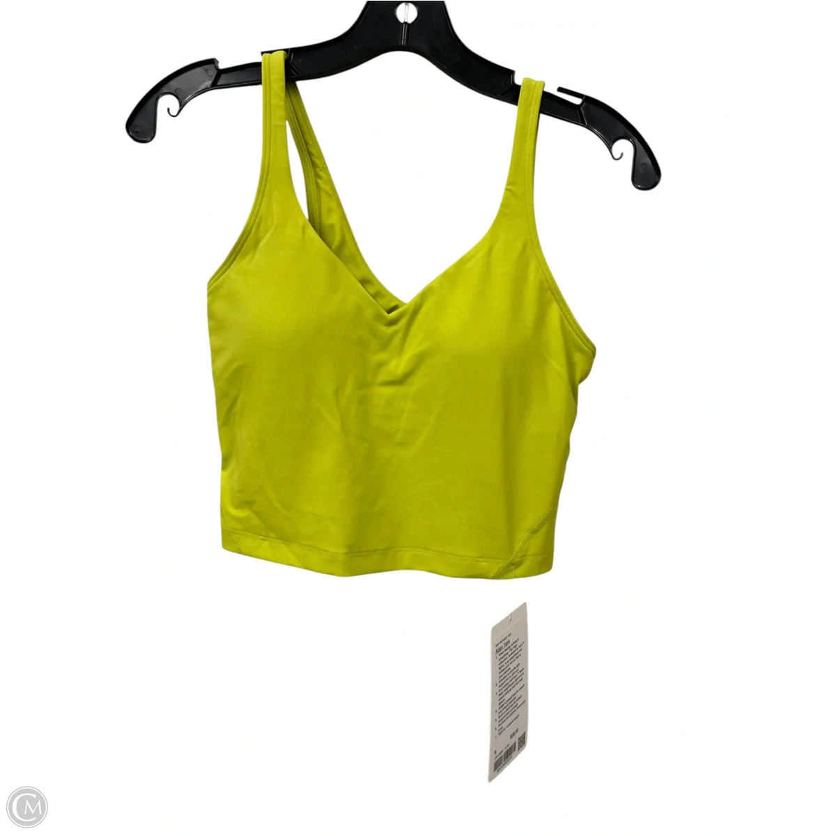 Athletic Bra By Lululemon In Chartreuse, Size: 6