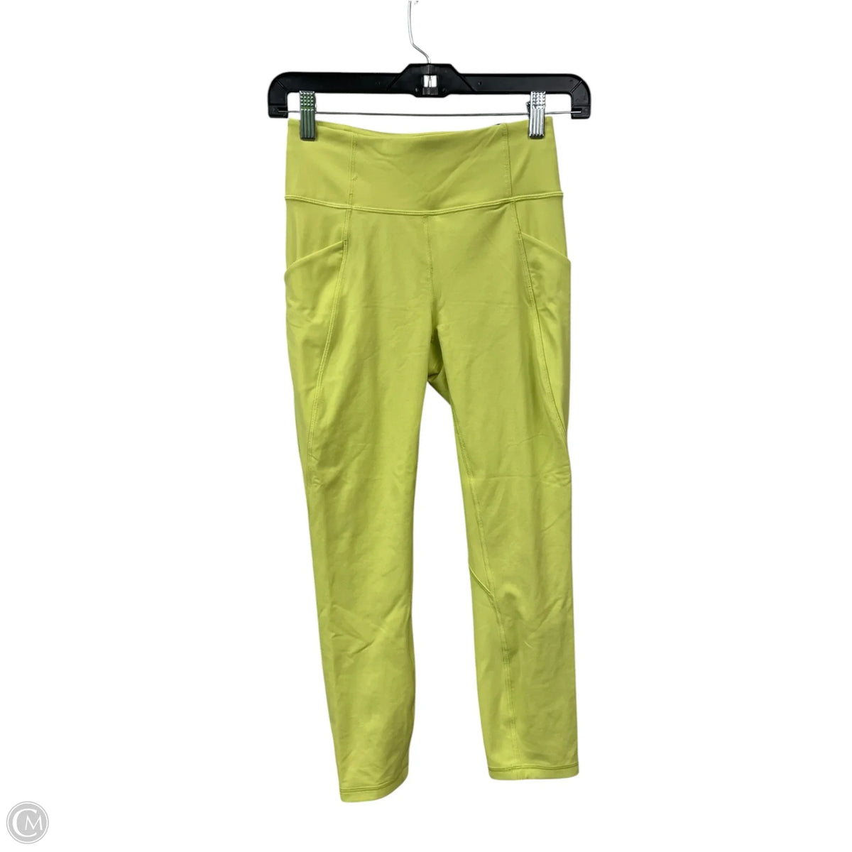 Athletic Leggings By Lululemon In Chartreuse, Size: 4