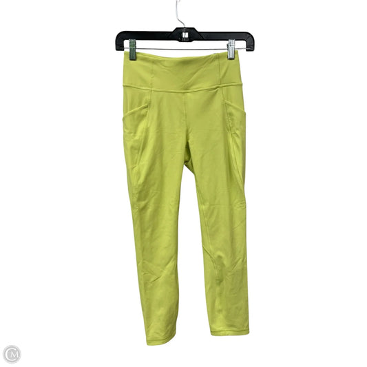 Athletic Leggings By Lululemon In Chartreuse, Size: 4
