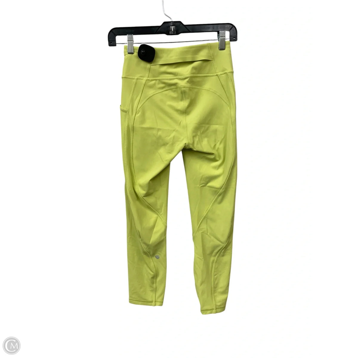 Athletic Leggings By Lululemon In Chartreuse, Size: 4