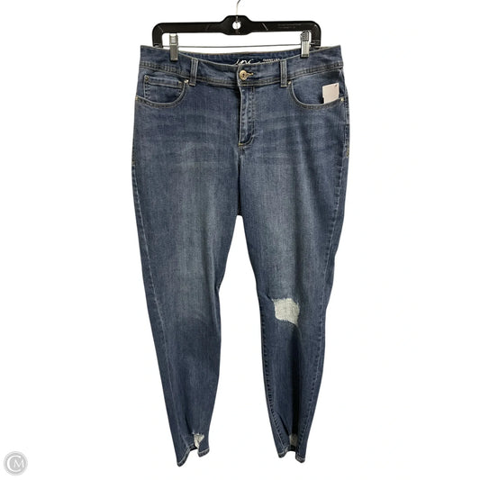 Jeans Straight By Cato In Black, Size: 14