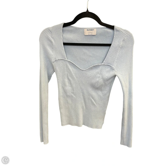 Top Long Sleeve By Old Navy In Blue, Size: M