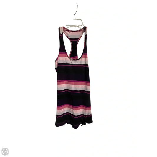 Athletic Tank Top By Lululemon In Striped Pattern, Size: S