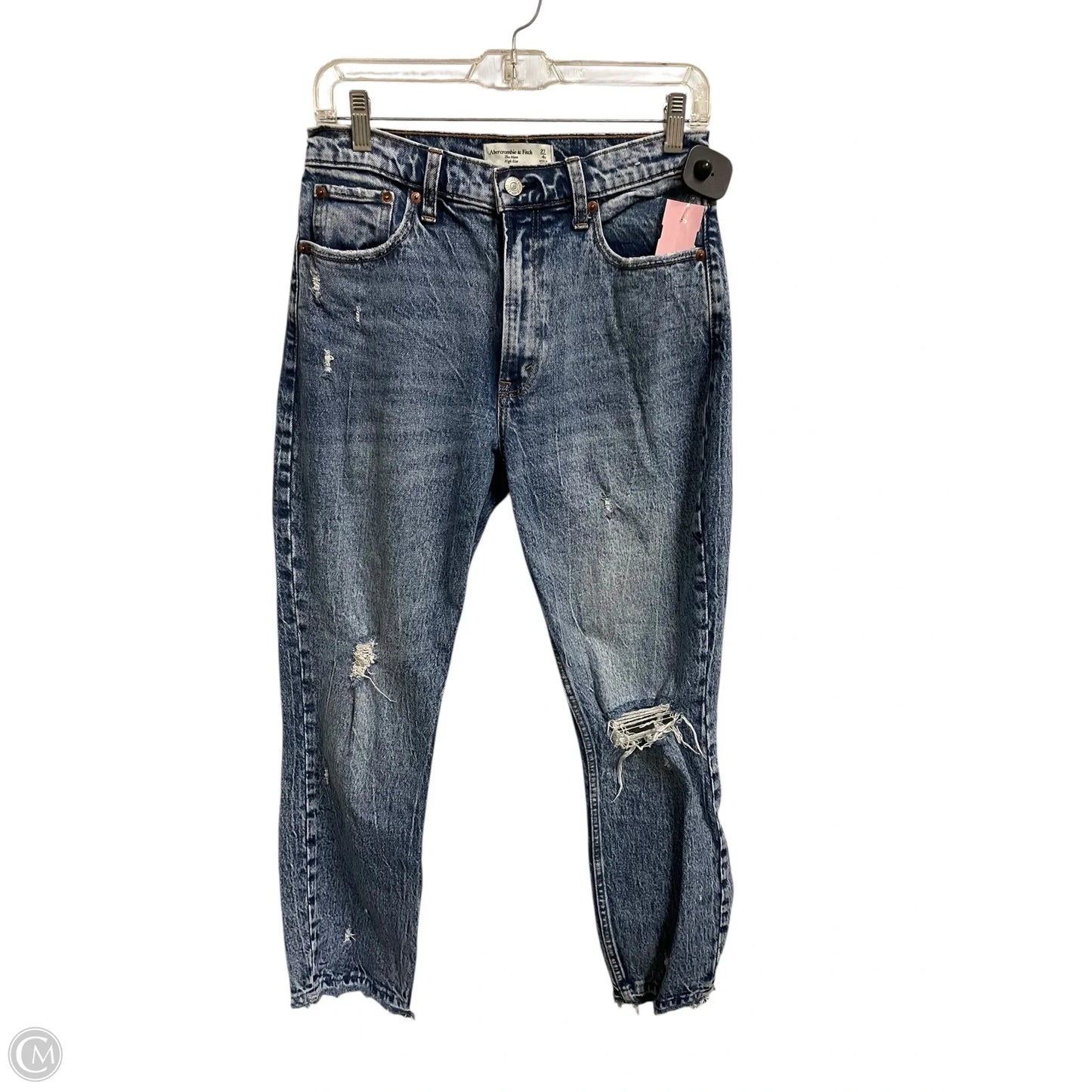 Jeans Straight By Abercrombie And Fitch In Blue, Size: 4