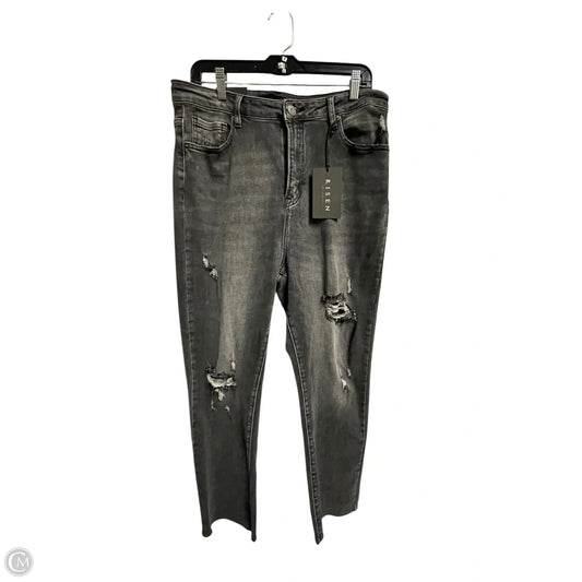 Jeans Skinny By Risen In Grey, Size: 14