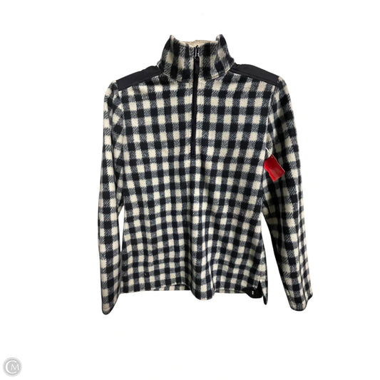 Sweatshirt Collar By Talbots In Blue & White, Size: Xs