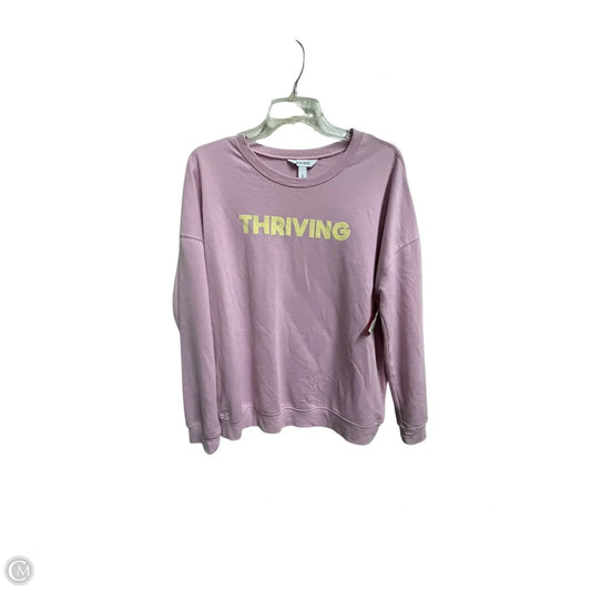 Top Long Sleeve By Nine West In Purple, Size: L