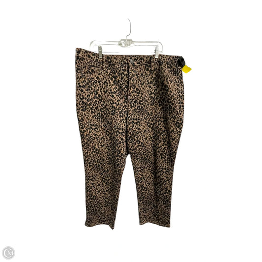 Jeans Skinny By Terra & Sky In Animal Print, Size: 18