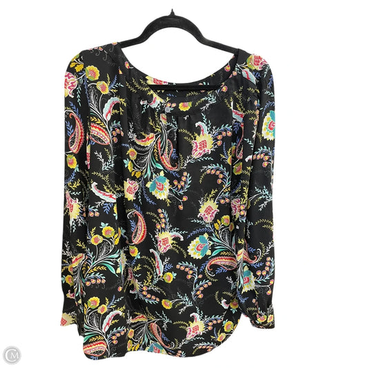 Top Long Sleeve By Loft In Multi-colored, Size: Xl