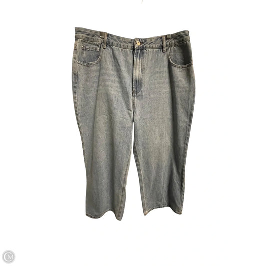 Jeans Wide Leg By Clothes Mentor In Blue Denim, Size: 20