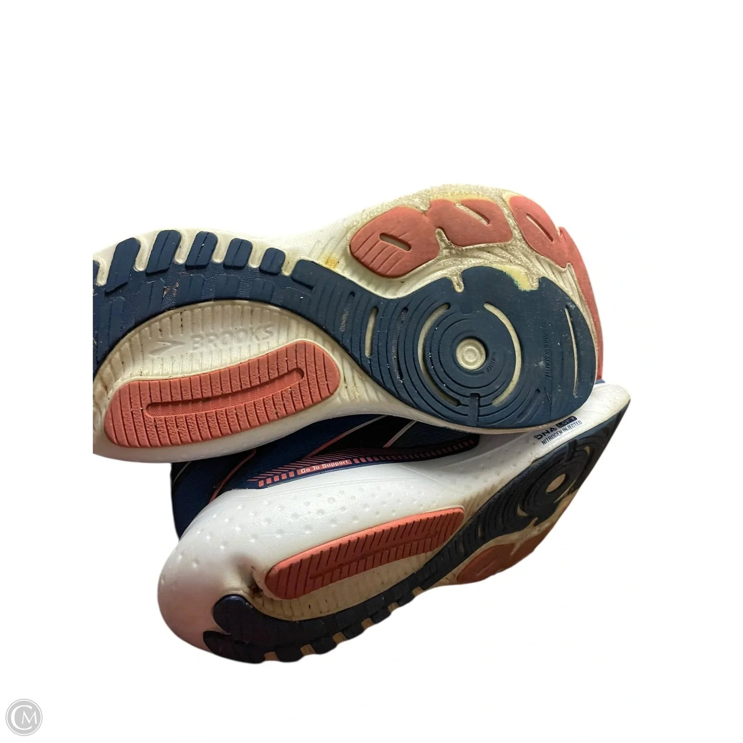 Shoes Sneakers By Brooks In Blue & Pink, Size: 8