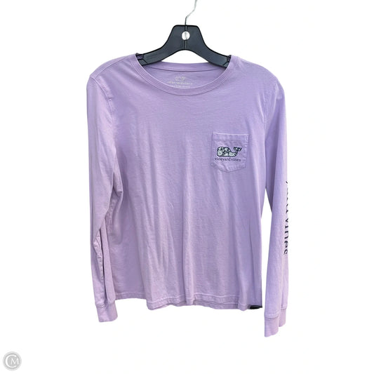 Top Long Sleeve By Vineyard Vines In Purple, Size: M