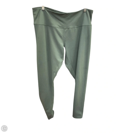 Athletic Leggings By Clothes Mentor In Green, Size: 2x