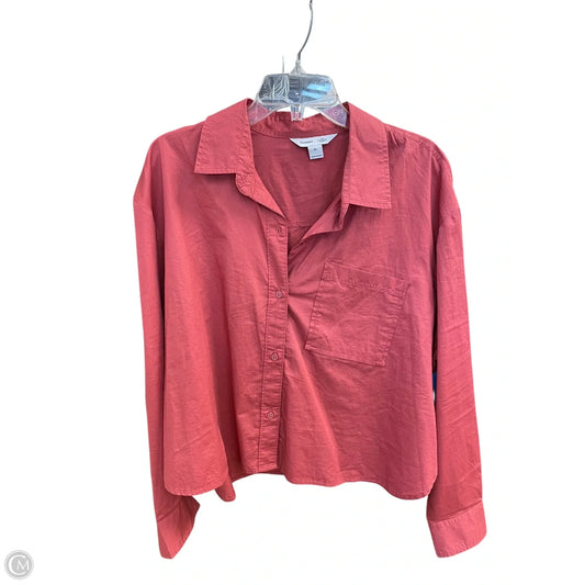 Top Long Sleeve By Old Navy In Red, Size: Xl