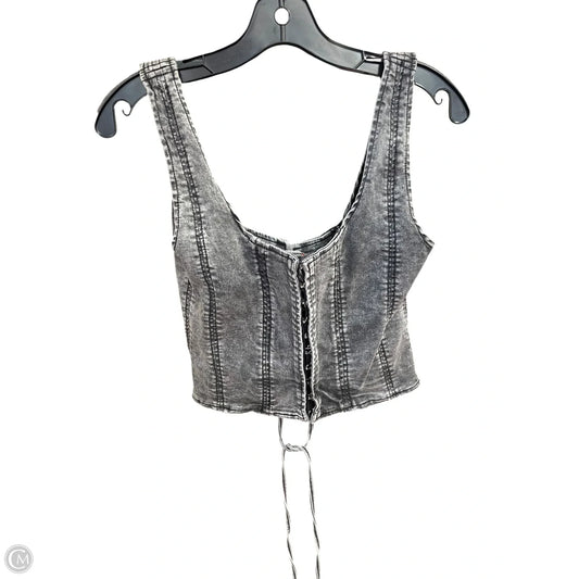 Top Sleeveless By Akira In Black, Size: L