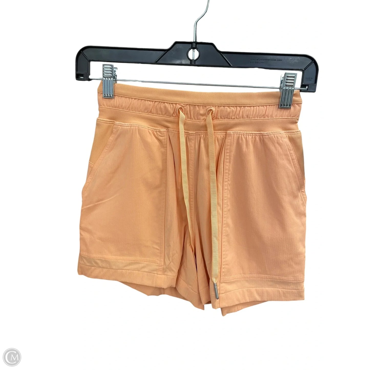 Athletic Shorts By Lululemon In Orange, Size: 0