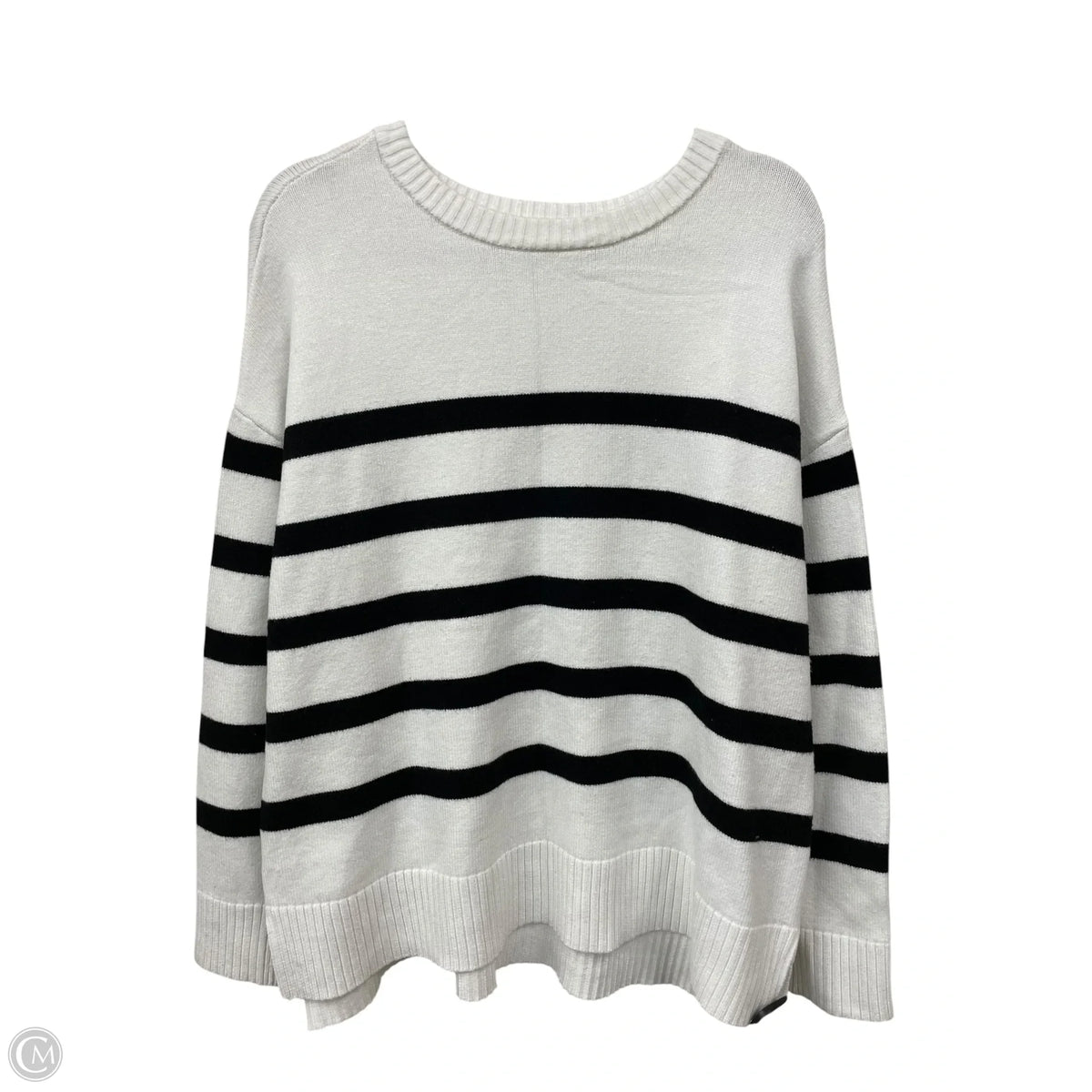 Sweater By French Connection In Striped Pattern, Size: L