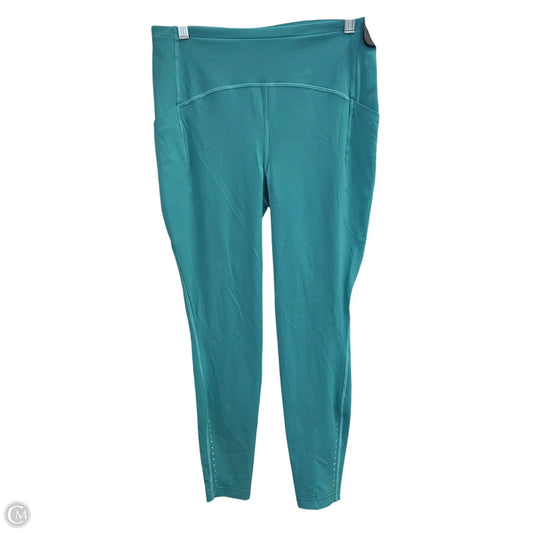 Athletic Leggings By Lululemon In Teal, Size: 10