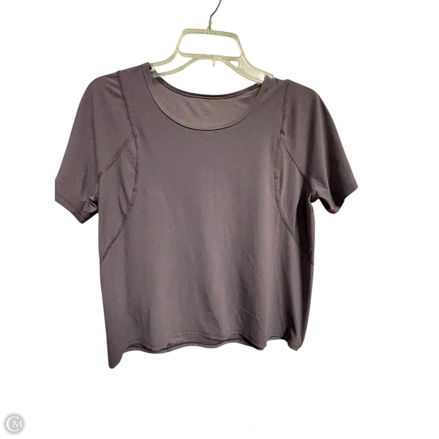 Top Short Sleeve By Lululemon In Purple, Size: S
