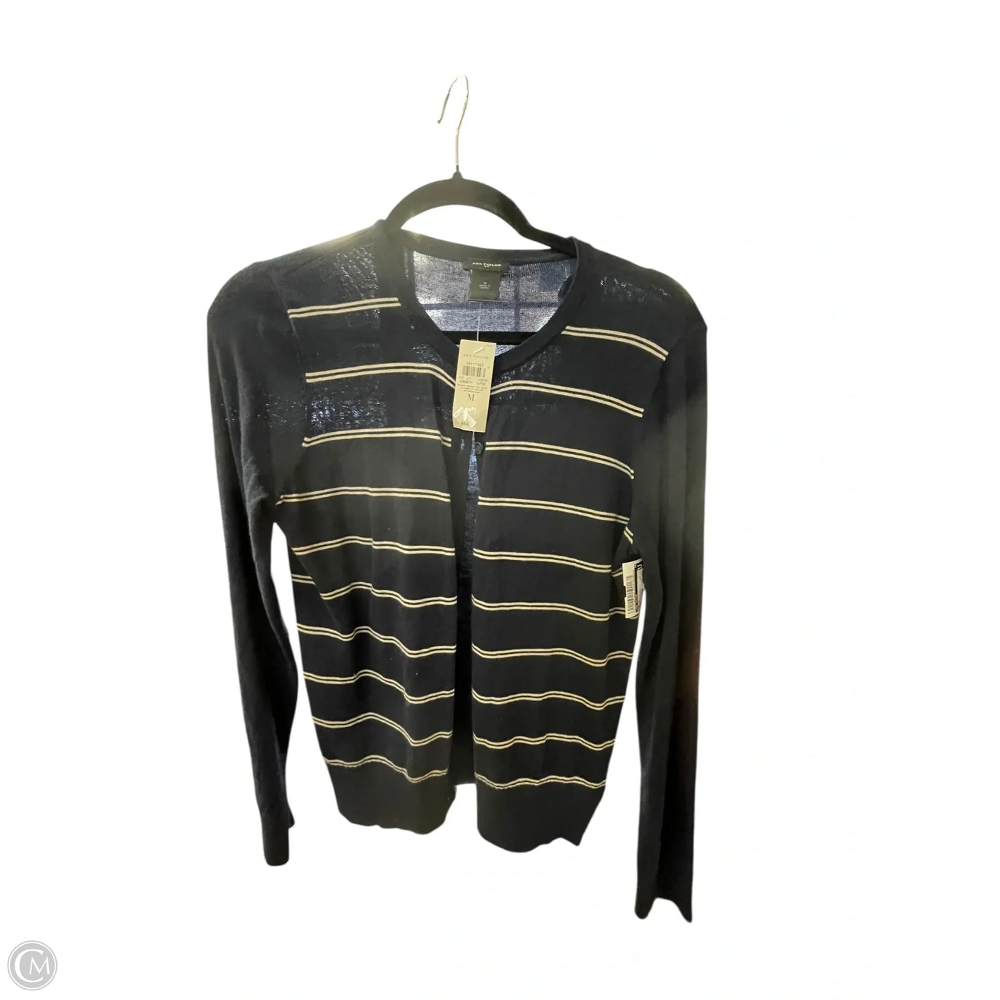 Top Long Sleeve By Ann Taylor In Black, Size: M