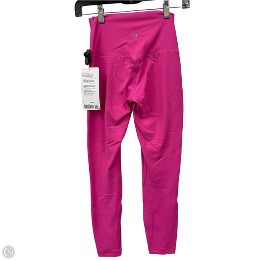 Athletic Leggings By Lululemon In Pink, Size: 4