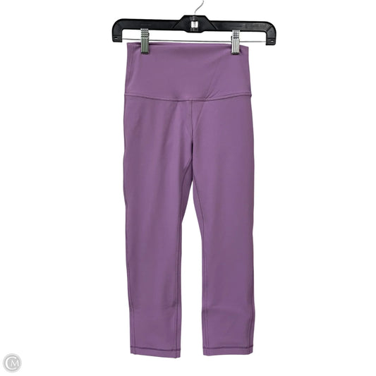 Athletic Leggings By Lululemon In Purple, Size: 4