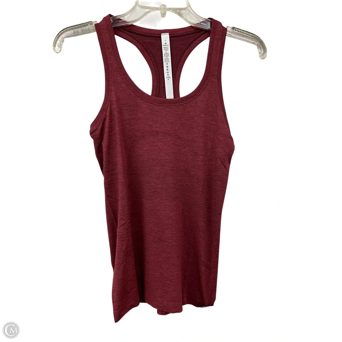 Athletic Tank Top By Lululemon In Red, Size: 4