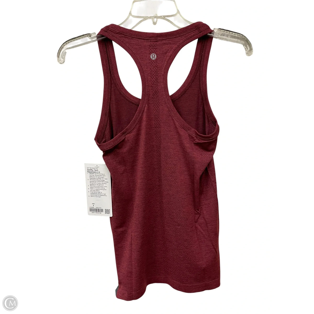 Athletic Tank Top By Lululemon In Red, Size: 4