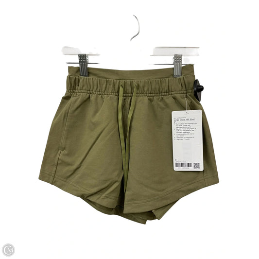 Athletic Shorts By Lululemon In Green, Size: 0