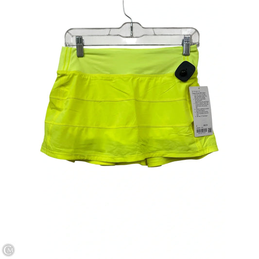 Athletic Skirt By Lululemon In Yellow, Size: 4