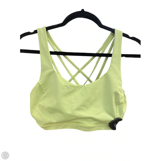 Athletic Bra By Lululemon In Green, Size: 10