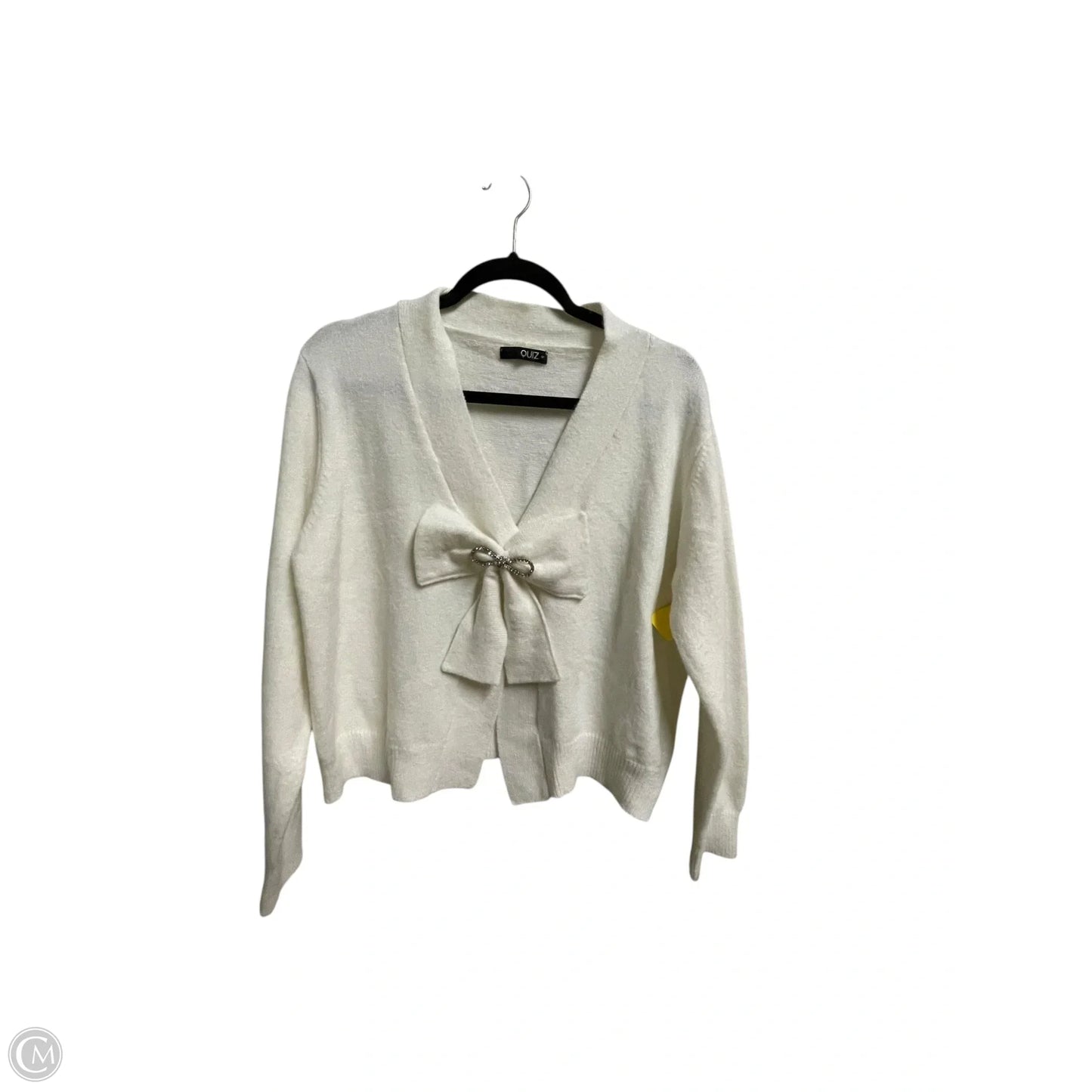 Cardigan By Clothes Mentor In White, Size: M