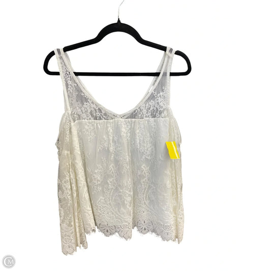 Top Long Sleeve By Abercrombie And Fitch In White, Size: S
