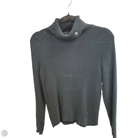 Top Long Sleeve By Ralph Lauren In Black, Size: L