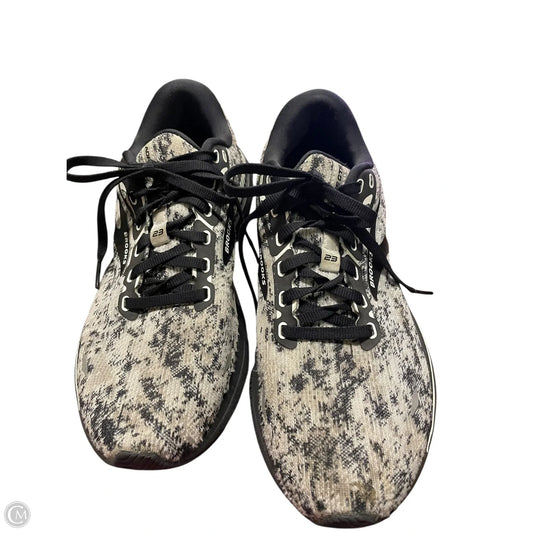 Shoes Athletic By Brooks In Black & Cream, Size: 9