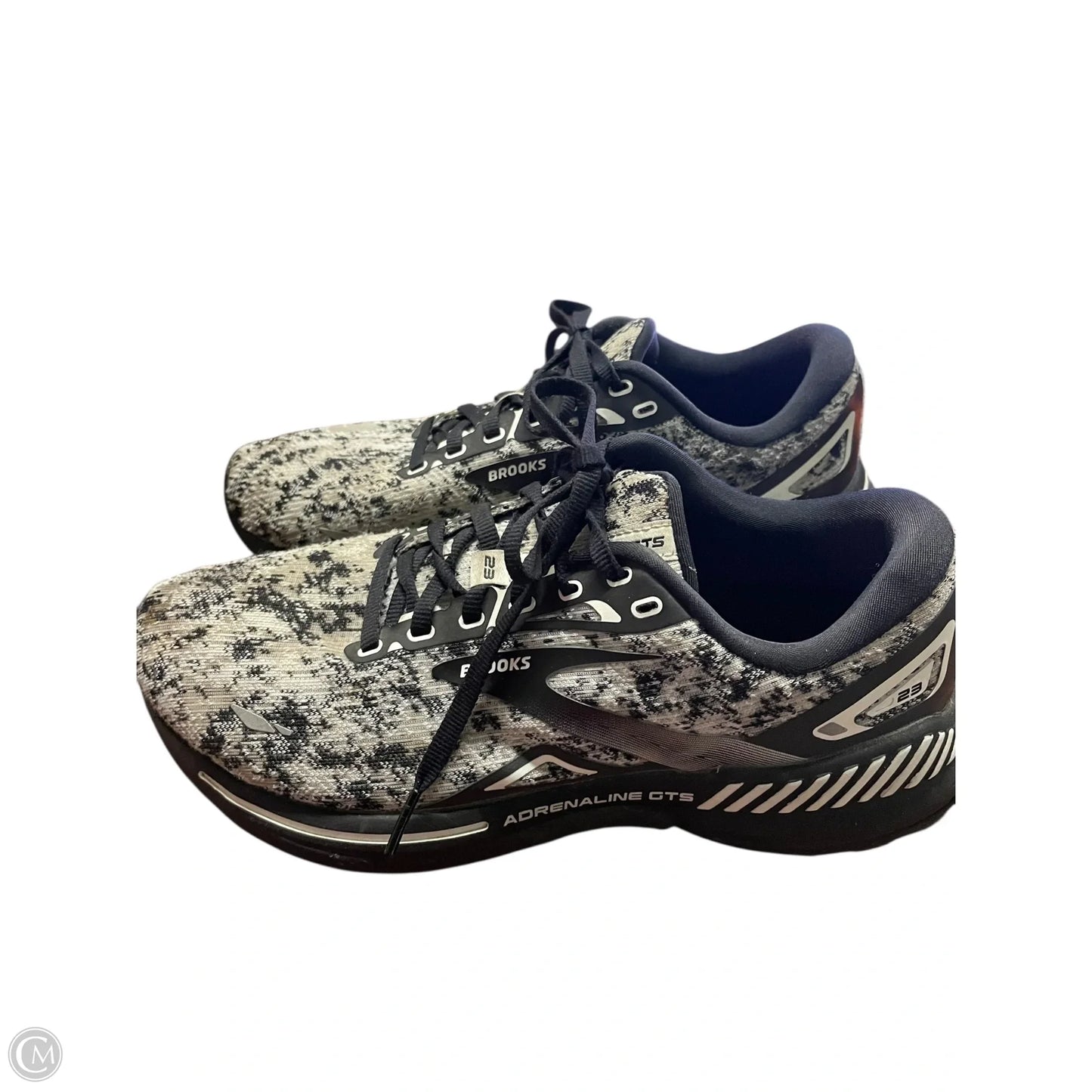 Shoes Athletic By Brooks In Black & Cream, Size: 9