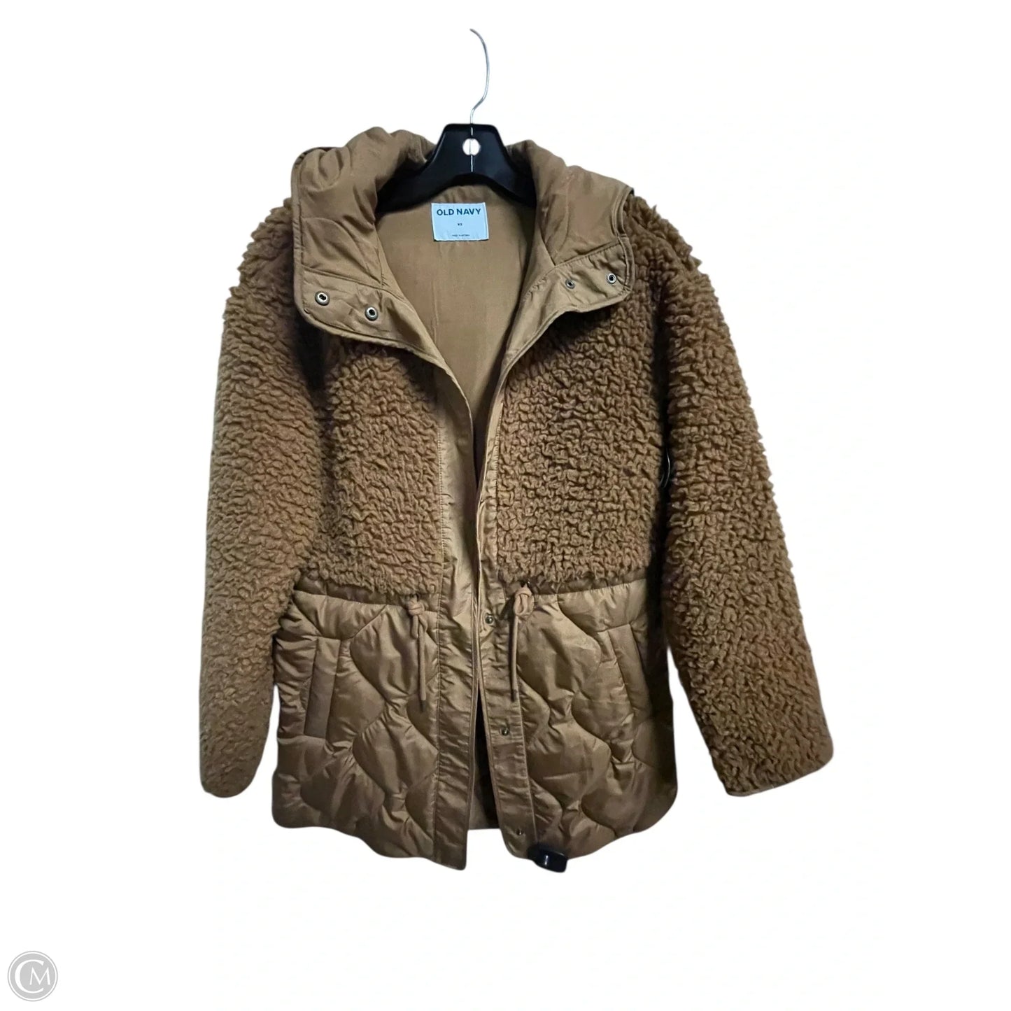 Coat Faux Fur & Sherpa By Old Navy In Brown, Size: Xs