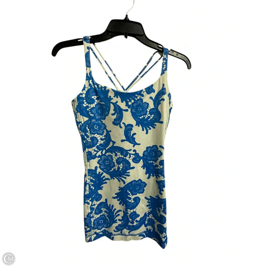 Athletic Tank Top By Lululemon In Blue, Size: 8