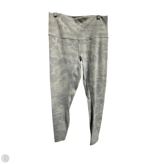 Athletic Leggings By Lululemon In Grey, Size: 10