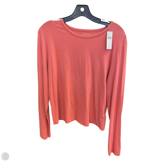 Athletic Top Short Sleeve By Nike In Orange, Size: Xl